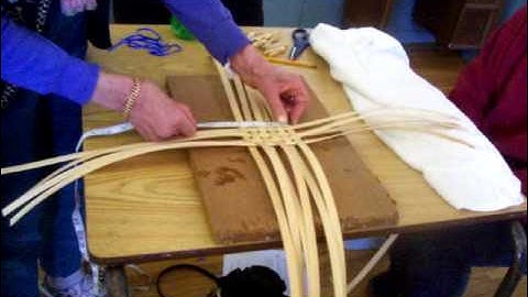 Nancy Today: New England basket 1 tutorial ASMR basketmaking hacer cesta