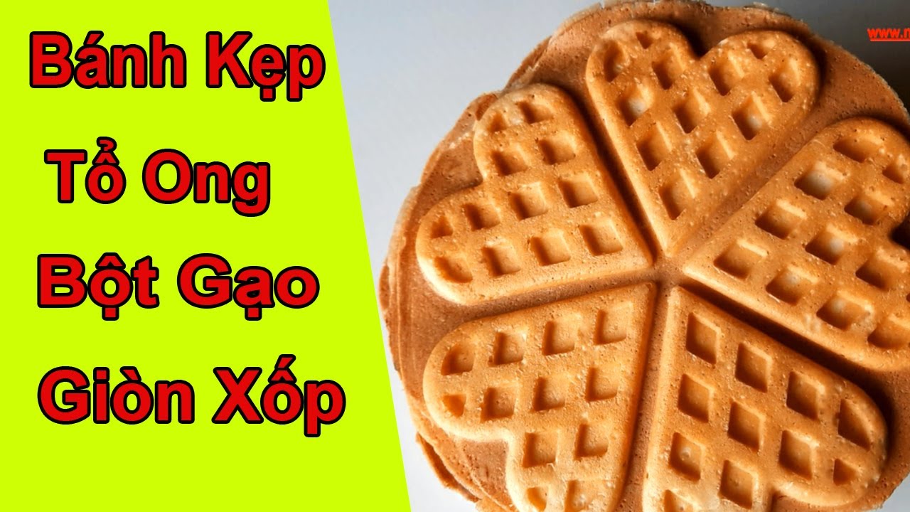 Cách Làm Bánh Kẹp Tổ Ong Bột Gạo Giòn Xốp | Món Ăn Vặt Ngon # 87