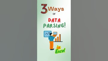 3 ways of Data Parsing in Excel #exceltips