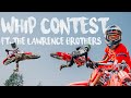 I challenge Jett & Hunter Lawrence to a whip contest on the 2022 Honda CRF250R!