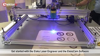 2 5 W Laser Engraver Elekslaser A3 Pro Software Demo Youtube
