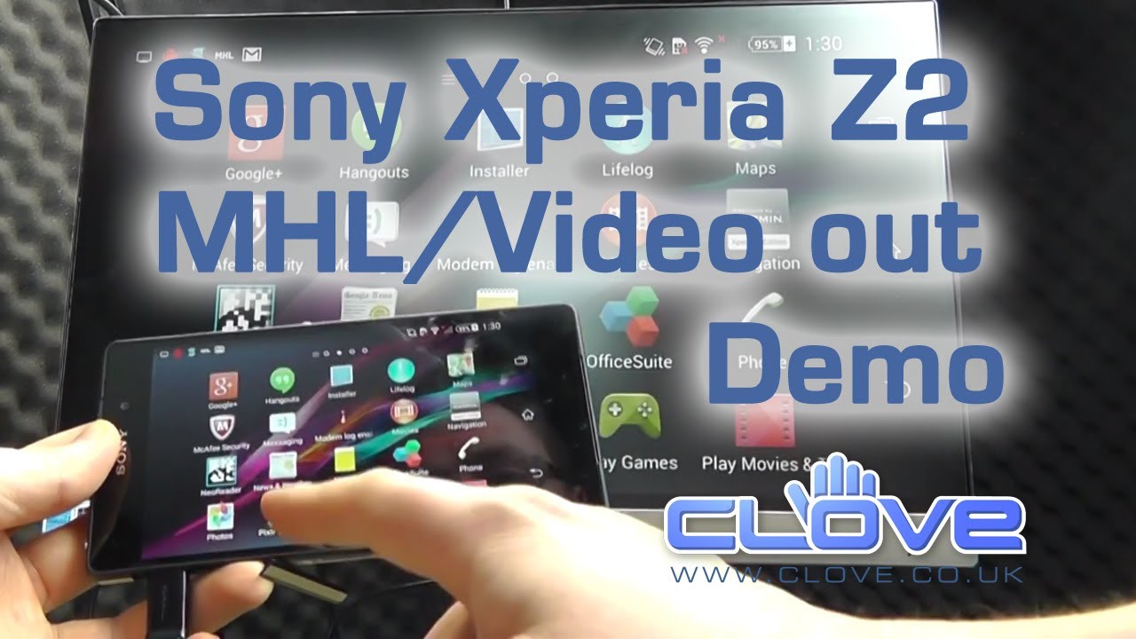 Sony Xperia Z2 MHL/Video Out Demo - YouTube
