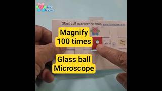 Microscope from a tiny glass ball: Vid 5 of lenses #shorts #experiment #science #ilovescience