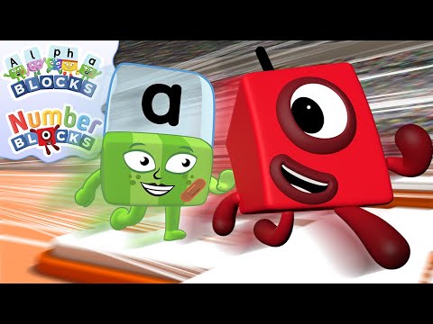 ​ @Numberblocks  &  @officialalphablocks   | Alphablocks and Numberblocks Meet | Blocks v Blocks Games