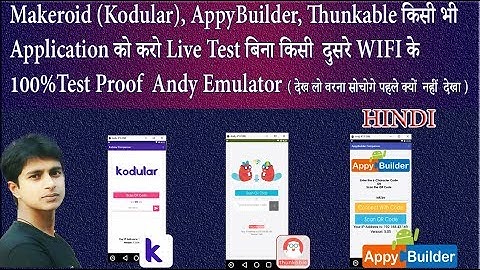 Test Your Live Application Makeroid, Thunkable, AppyBuilder in Only One Emulator 100% Amazing work