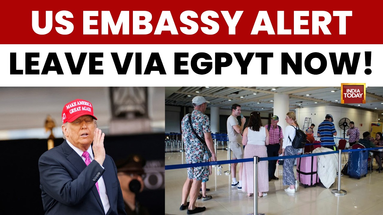 US Israel News: US Embassy Warns Americans, Evacuate Israel via Egypt Amid Rising Tensions