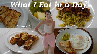 What I eat in a day | balanced & healthy meal ideas, workouts