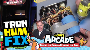 How to fix Bally Midway TRON arcade and MCR game Hum Noise - Filter Caps - Big Blue