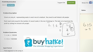 12.3 PROFIT MAXIMISATION (Heaps and Maps)-Interviewbit #heap#map#interview