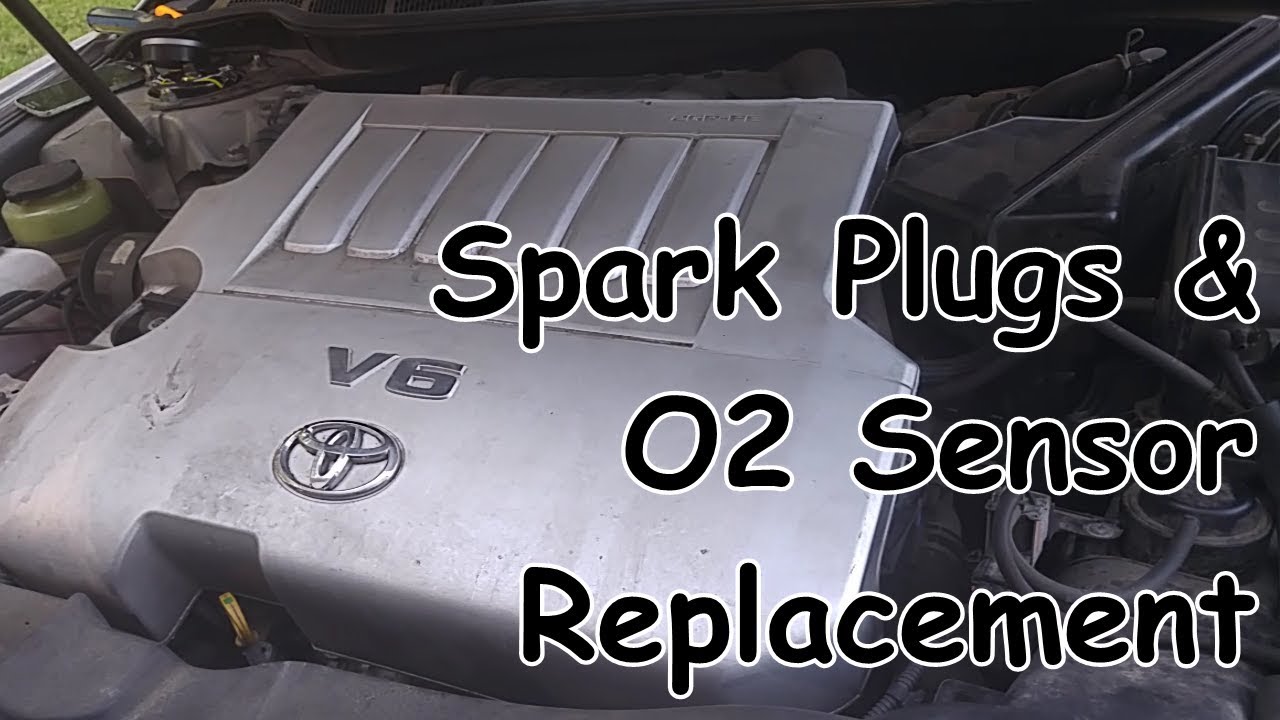 Toyota Camry V6 2GR-FE Spark Plugs & O2 Sensor Replacement - YouTube