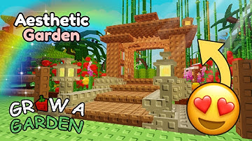 I BUILT THE MOST AESTHETIC GARDEN IN GROW A GARDEN *SPEEDBUILD*| Roblox Tagalog | (ROBLOX)