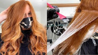SUNKISSED BALAYAGE Hair Painting Tutorial | Red Hair Color with Balayage | Daniella Benita