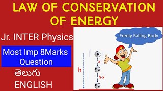 LAW OF CONSERVATION OF ENERGY IN CASE OF A FREELY FALLING BODY/CLASS 11/ PHYSICS/TS&AP&CBSE