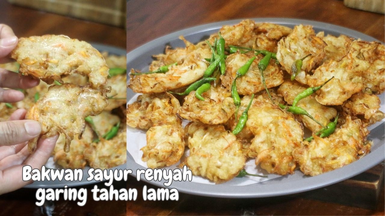 Belum banyak yang tau kalau kombinasi tepung ini bikin bakwan sayur renyah dan garingnya tahan lama