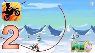 Bike Race: Gameplay Walkthrough Part 2 - Cold Riding (iOS, Android)