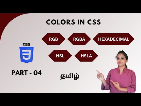 COLORS IN CSS | CSS COLORS TYPES | CSS TUTORIAL - PART 4 | TAMIL | DEVELOPER TECHIES