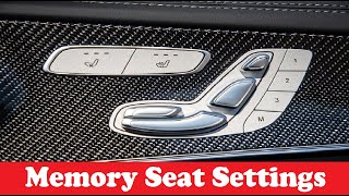 How to Setup Memory Seats