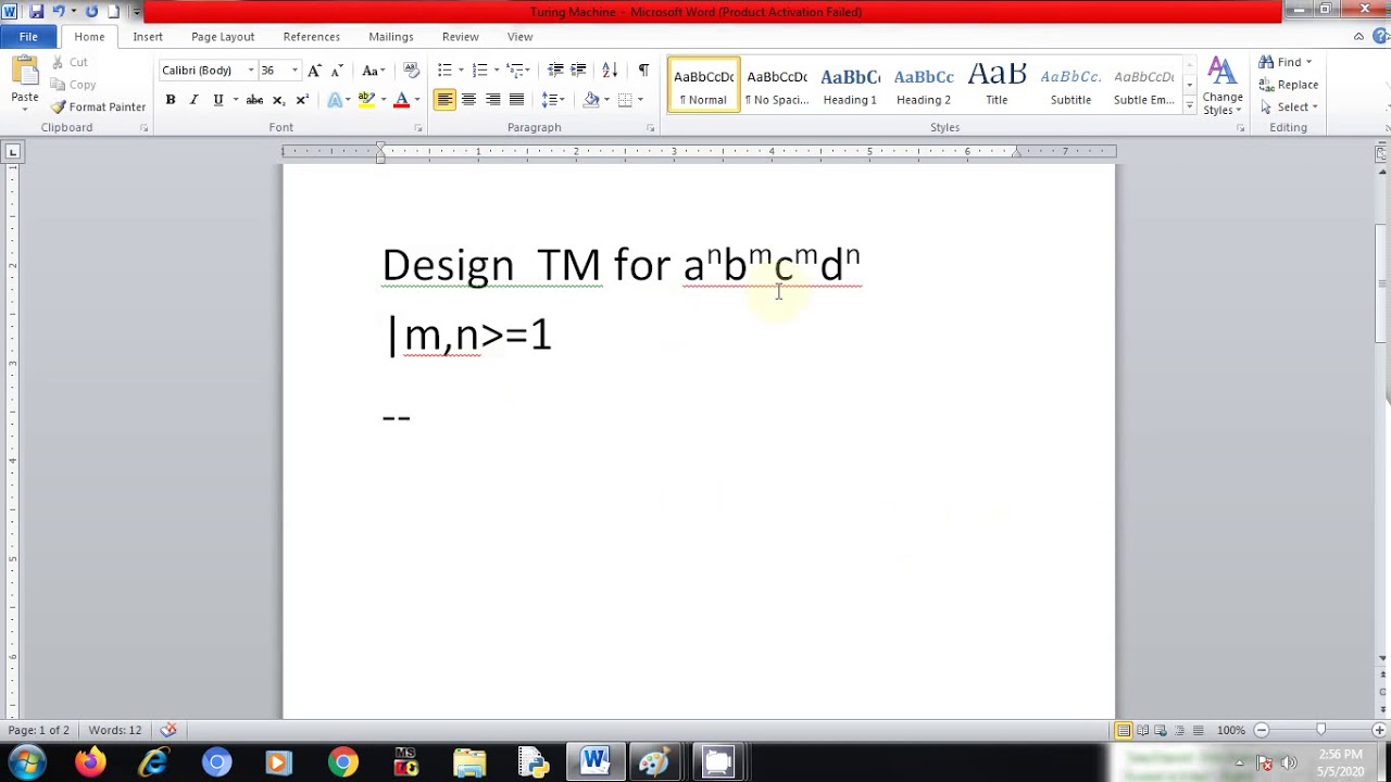 Problem 6 Turing Machine - YouTube