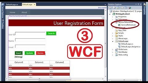 WCF Tutorial Step By Step | Update Data in SQL Using WCF Services in ASP.Net c#