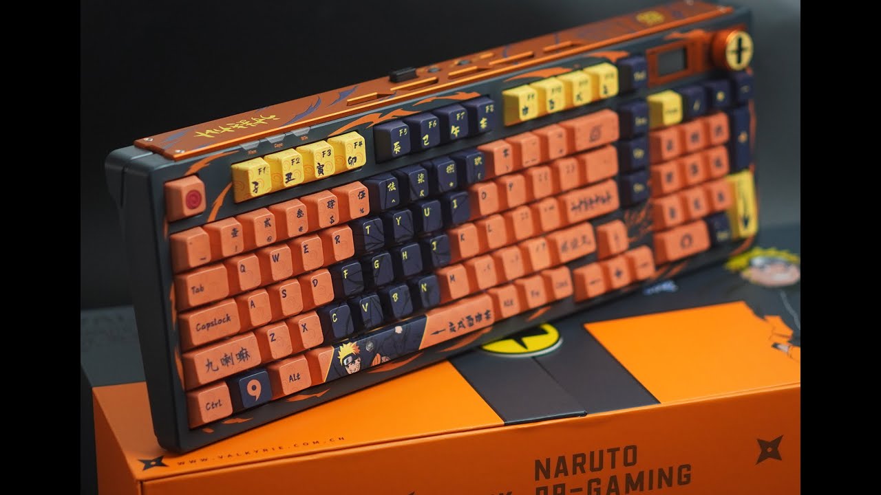 Valkyrie VK99 Gaming NARUTO theme Hall Effect Keyboard unbox - YouTube
