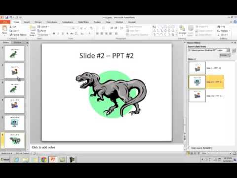 Microsoft Office 2010 - Merge PowerPoint Slides from Different Files