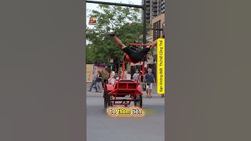 Chàng Trai Này Kéo Xe Mà Biểu Diễn Xiếc Và Cái Kết #thinobiettuot #reviewvui #haihuoc #travel