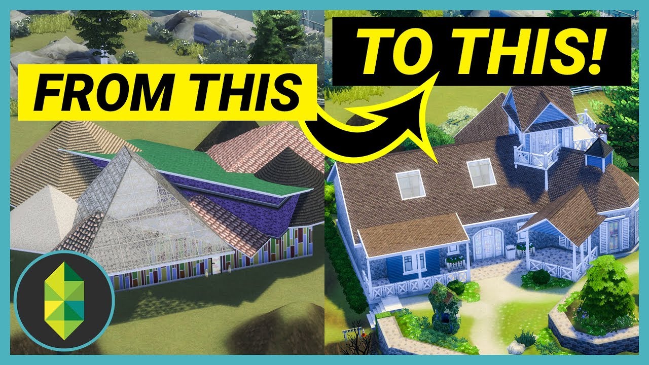 Turning a HIDEOUS Build into a Beautiful Home (Sims 4 Build)