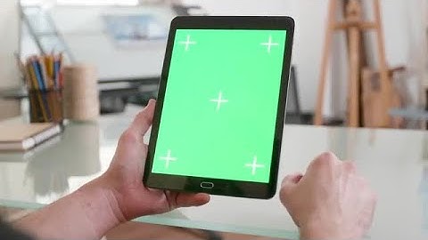 Tablet With Green Screen Stock Video