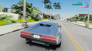 GTA Vice City: Remastered 2023 Gameplay Next-Gen Ray Tracing Graphics on RTX 3090 / GTA 5 PC MOD