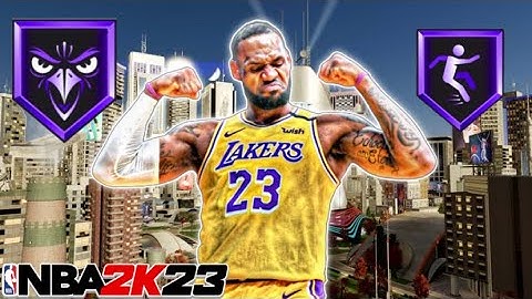 MY 100 BADGE 7’3 BUILD IS INSANE NBA2K23