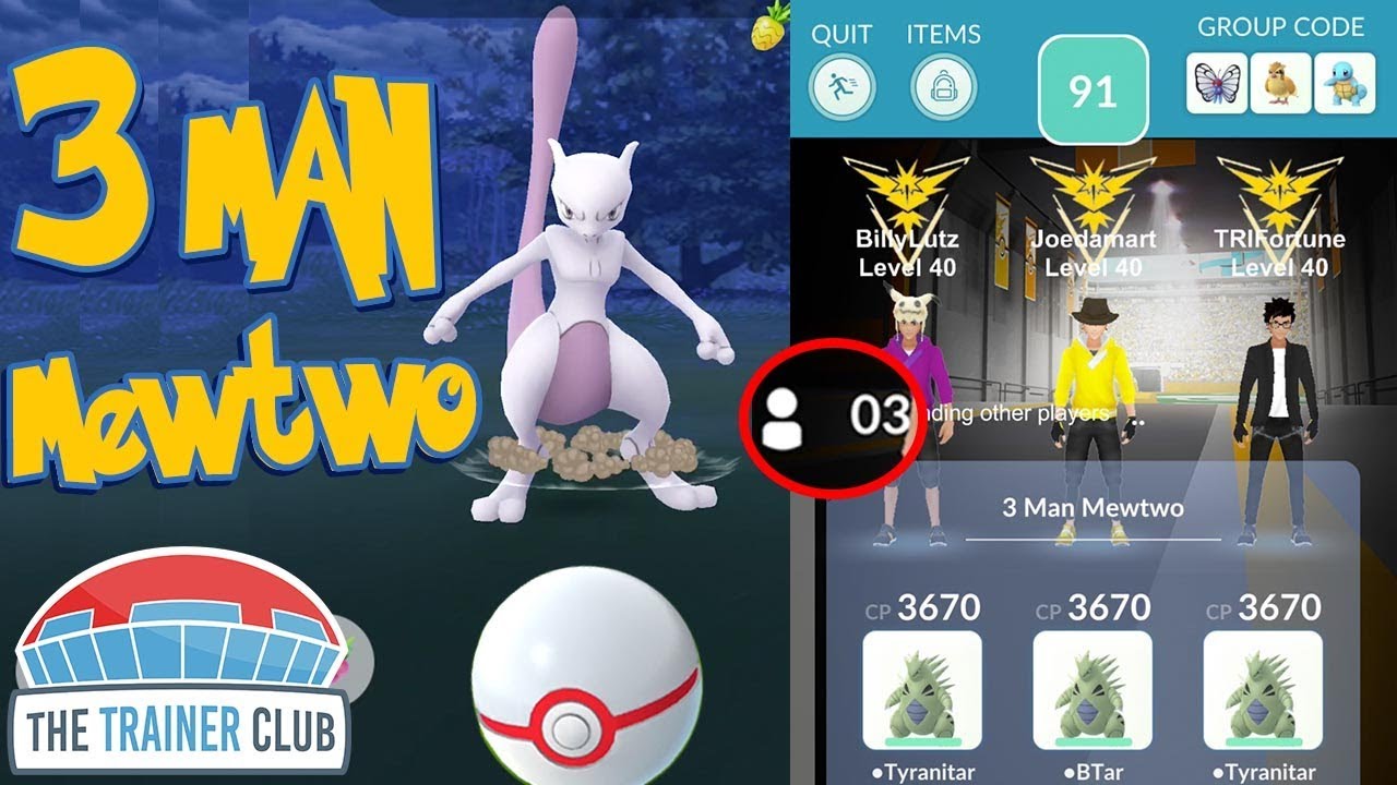 What's your lineups for trio Mewtwo raids?