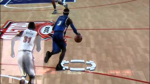 NBA 2k6 half court 3 point shot
