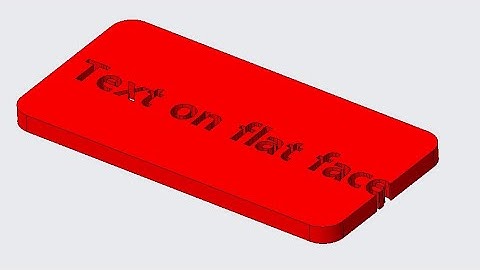 Text on flat surface in creo