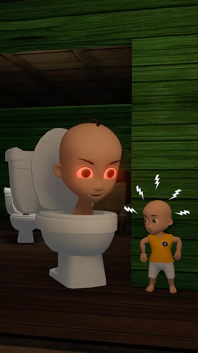 Upin jadi Skibidi Toilet‼️😱
