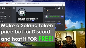 Make a Solana Token Price Bot for Discord with JavaScript and Host it for Free!!! EASY SETUP!!!