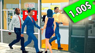 Поставил Цену 1$ на ВСЕ в Supermarket Simulator