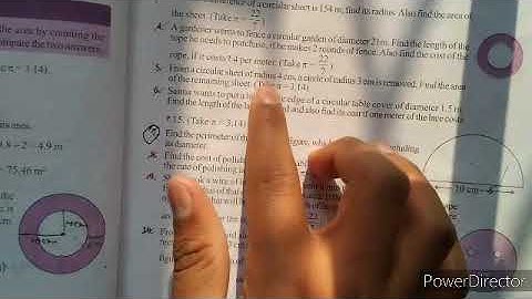 From circular sheet of radius 4cm circle of radius 3cm is removed Find the area of remaining sheet