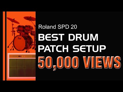 Roland SPD 20 acoustic drum patch edit setup 