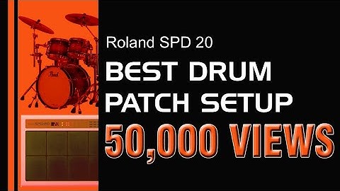 Roland SPD 20 acoustic drum patch edit setup 🥁