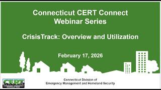 Crisis Track 101: An Introduction for CERT Volunteers