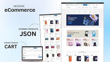 Build A Complete Responsive E-Commerce Website for Beginners ( JSON Dynamic Products )