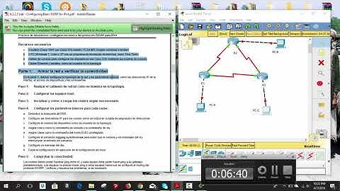 Practica de Lab Configuracion de EIGRP basico con Ipv4 6.2.2.5 Cisco Packet Tracer