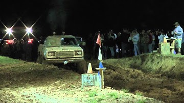 Powerful Gray Dodge Pickup pass 2 at Centertown Mud Bog 4-7-2012