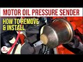 Oil Pressure Sender Remove & Install: Chevy Corvette C3