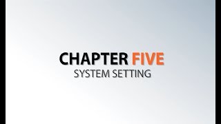 Chapter 5 － System Setting (Database Management)