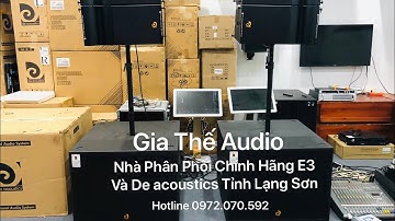 Khui Thùng Loa Sud Hầm HTL-118L và Line Aray De acoustic HTL-310 Hàng Chính Hãng - 0971.266.188