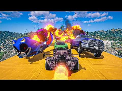 CARA A CARA CON COCHES ALEATORIOS Y EL ÚLTIMO EXPLOTA!! ADIOS!! - GTA 5 ONLINE