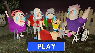 RIP EVIL GRANDPA in GRUMPY GRAN ! Scary Obby #roblox