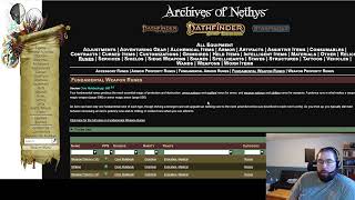 Jay-Ef explains how to navigate archives of nethys