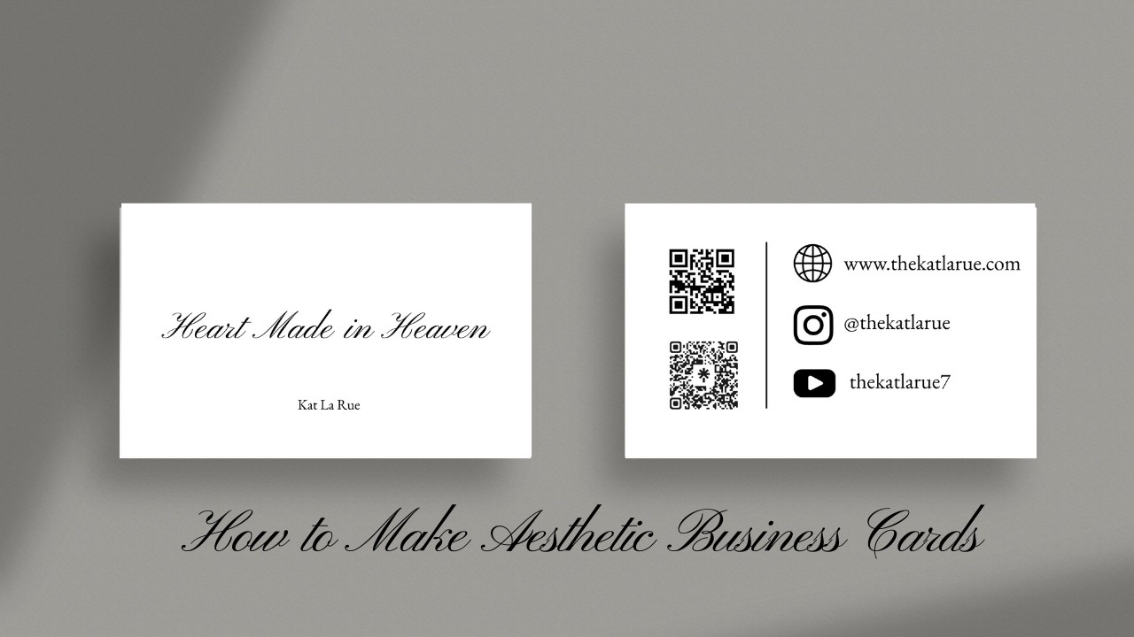 How to Design an Aesthetic Business Card in Canva (Step-by-Step) | Quick & Easy